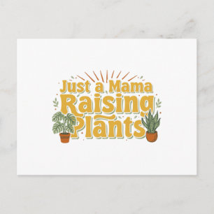 Retro Gewoon een mama die planten kweekt SVG Briefkaart