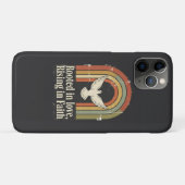 Retro geworteld en stijgend geloofsontwerp Case-Mate iPhone case (Achterkant (horizontaal))