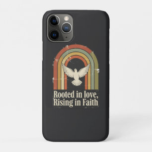 Retro geworteld en stijgend geloofsontwerp Case-Mate iPhone case