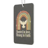 Retro geworteld en stijgend geloofsontwerp luchtverfrisser (Links)