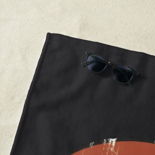 Retro geworteld en stijgend geloofsontwerp strandlaken (In situ)