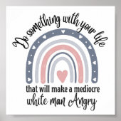 Retro Gezegde Doe iets met je leven Poster (Voorkant)