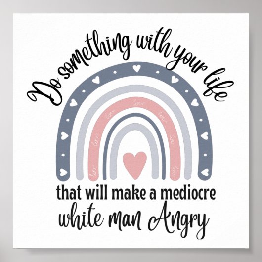 Retro Gezegde Doe iets met je leven Poster (Voorkant)