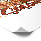 Retro Gezellig Seizoen Pompoen Nu Is Het Seizoen D Poster (Hoek)