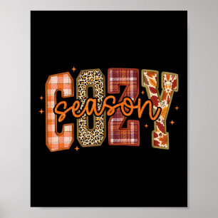 Retro Gezellige Seizoen Herfst Thanksgiving Sfeer  Poster