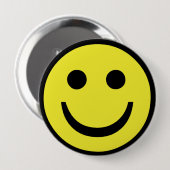 retro gezicht ronde button 4,0 cm (Voorkant /achterkant)