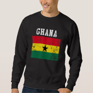 Retro Ghana Flag Ghanaian Roots Trui
