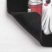 Retro Ghost Beanie Christmas Holiday Xmas Coffee G Muismat (Hoek)