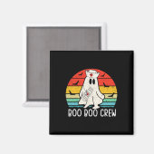 Retro Ghost Boo Boo Crew Vrouwen Verpleegkundigen  Magneet (Voorkant / Achterkant)