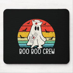 Retro Ghost Boo Boo Crew Vrouwen Verpleegkundigen Muismat