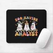 Retro Ghost Boo Havior Analyst Therapeut BCBA Hall Muismat (Met muis)