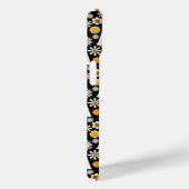 Retro Ghost Flowers Halloween Seamless Pattern Case-Mate iPhone Case (Achterkant / Rechts)