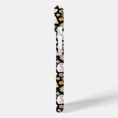 Retro Ghost Flowers Halloween Seamless Pattern Case-Mate iPhone Case (Achterkant / Links)