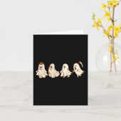 Retro  Ghost Halloween Boo Trick or treat S Kaart (Gele Bloem)