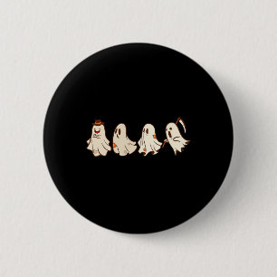 Retro Ghost Halloween Boo Trick or treat S Ronde Button 5,7 Cm