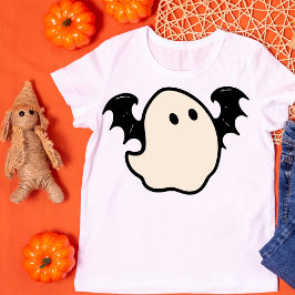 Retro Ghost met vleugels T-shirt