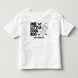 Retro Ghost One Halloween Boy 1st Birthday Kinder Shirts