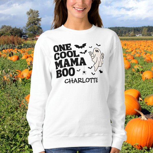 Retro Ghost One Halloween Boy 1st Birthday Trui