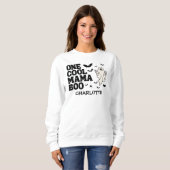 Retro Ghost One Halloween Boy 1st Birthday Trui (Voorkant volledig)