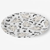 Retro Ghost Spooktacular Halloween Papieren Bordje (Gekanteld)