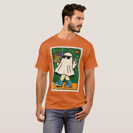 Retro Ghost T-shirt (Voorkant volledig)