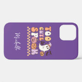 Retro Ghost te Schattige om Halloween te verzieken Case-Mate iPhone Case (Achterkant (horizontaal))