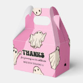 Retro Ghosts Kinder Halloween Verjaardagsfeest Bedankdoosjes (Achterkant)