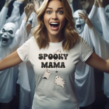 Retro Ghosts Spooky Mama Halloween