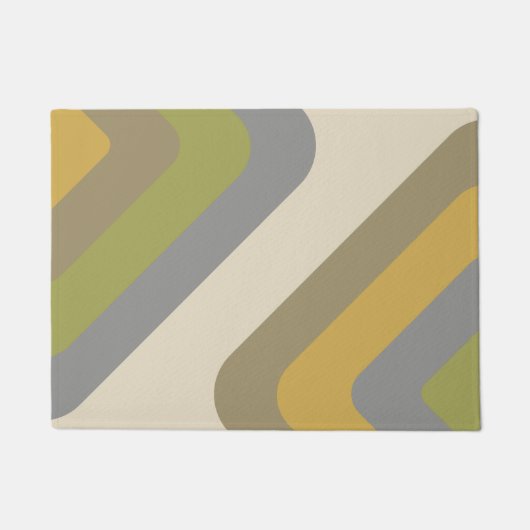 Retro Giant Diamonds Multicolored Deurmat (Voorkant)