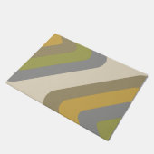 Retro Giant Diamonds Multicolored Deurmat (Schuin)