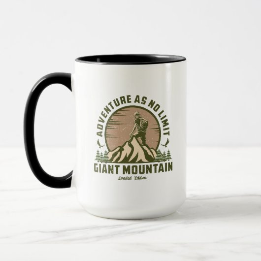 Retro Giant Mountain Hike Zonsondergang Mok (Links)