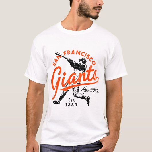 Retro Giants Willie Mays T-shirt (Voorkant)
