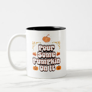 Retro Giet Er Wat Pompoen Over Fall Coffee Mok