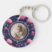 Retro Gifts For Coworkers Rose Sleutelhanger (Achterkant)