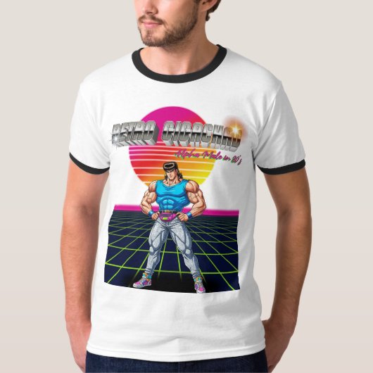 Retro Gigachad  T-shirt (Voorkant)