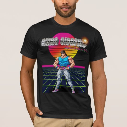 Retro Gigachad  T-shirt (Voorkant)