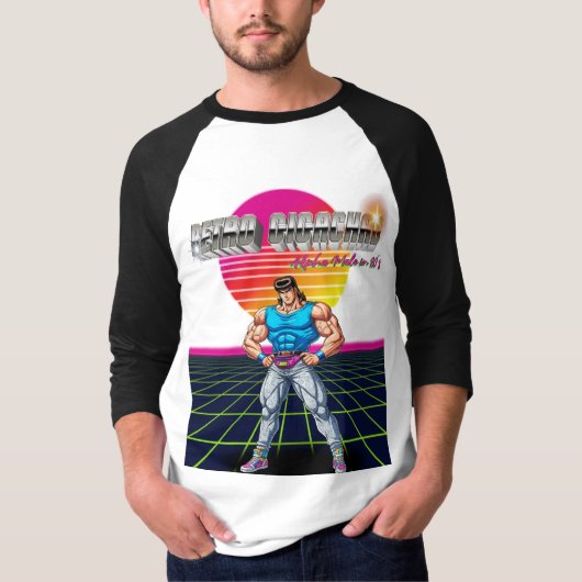 Retro Gigachad  T-shirt (Voorkant)