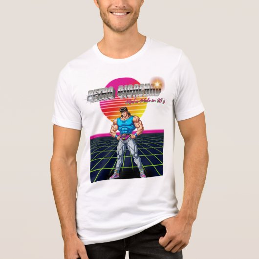 Retro Gigachad Tri-Blend Shirt (Voorkant)