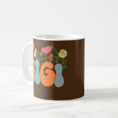 Retro Gigi Best Gigi Ever Floral Koffiemok (Voorkant links)