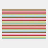 Retro Gingerbread Patroon Inpakpapier Vel (Voorkant 3)