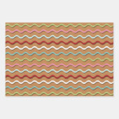 Retro Gingerbread Patroon Inpakpapier Vel (Voorkant)