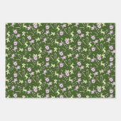 Retro Gingerbrood Deer Candycane behandelt Kerstmi Inpakpapier Vel (Voorkant 2)