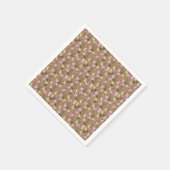 Retro Gingerbrood Deer Candycane behandelt Kerstmi Servet (Hoek)