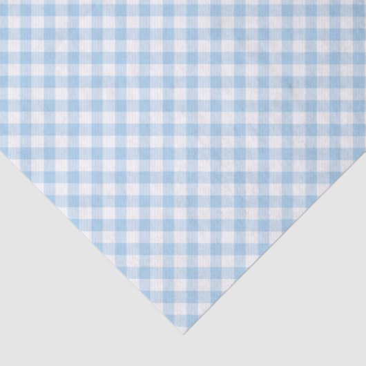 Retro Gingham Baby Blue Tissuepapier (Detail)