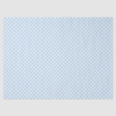 Retro Gingham Baby Blue Tissuepapier (Voorkant)
