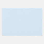 Retro Gingham Babyblauw Inpakpapier Vel (Voorkant 3)