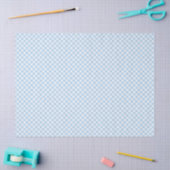 Retro Gingham Babyblauw Tissuepapier (Craft)