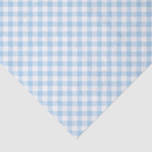 Retro Gingham Babyblauw Tissuepapier (Detail)