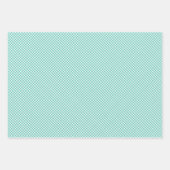 Retro Gingham Bluegrass Green Inpakpapier Vel (Voorkant 3)