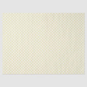 Retro Gingham Boter Geel Tissuepapier (Voorkant)